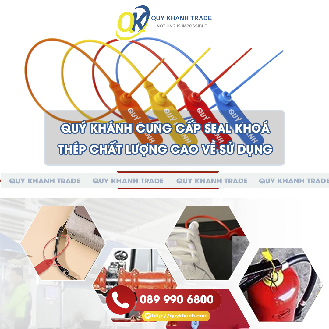 hướng dẫn sử dụng seal nhựa khoá thép